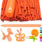 YOUYIKE 100 Stück Modellierballons, Lange Luftballons zum Formen, Modellier Luftballons für Tiere, Magischer Ballon, für Geburtstage Veranstaltungen Dekoration, Partys, Hochzeiten (Orange)