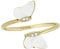 FOSSIL Damen Ringe aus Edelstahl offen, 9, Ernte-Gold
