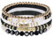 AUAUY Armbänder, Böhmen Stretch Armbänder, Handgefertigte inspirierte Armbänder, Album inspiriertes Armband, Bunte Freundschaftsarmbänder Armband Handmade-Schwarz