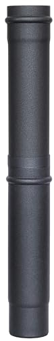 SYSTERM Abgasableitungssystem Ø 80 mm für Kaminen oder Pelletheizgeräten, alle Elemente der Schornsteinanlage an einem Ort (Justierrohr - 400-595mm)