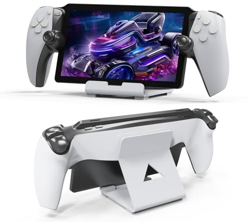 GMUJIAO Soporte para Sony PlayStation Portal,Sony PlayStation Portal Soporte Antideslizante,Base Multifuncional portátil,Antideslizante Soporte-Blanco