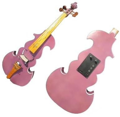 Lila 4/4 Modell Elektrische Violine Akustische Violine Weiß Einfassung