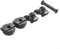 Morsetto per sellino per bicicletta, in metallo, per guide in carbonio, 7 x 9/7 x 7 mm, in acciaio, colore nero (7 x 9 mm)