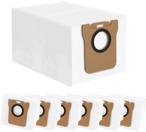Lot de 6 sacs à poussière, compatibles avec Dreame D10 Plus, accessoires de rechange, 2,5 l, pour aspirateur robot