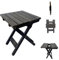 Sihang Home Mesa auxiliar para exteriores, mesa auxiliar plegable de madera para exteriores o interiores, mesas pequeñas de patio para camping, piscina, baño, patio trasero y porche