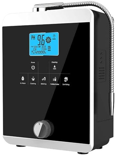 YANDDEA Máquina Agua Hidrógeno Rica En Hidrógeno Máquina Ionizadora Y Purificadora Agua, La Máquina Ionizadora Agua Produce Ácido Alcalino Ph 3-11.0 hasta -800mv Orp Filtro De Agua Táctil LCD