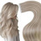 Hetto Tape Extensions Echthaar Blond Tape in Extensions Echthaar Highlights Mittel to Licht Blond Seidig Gerade Invisible Tape Klebe Remy Haarverlangerung 20pcs 30g 30 cm #18/613