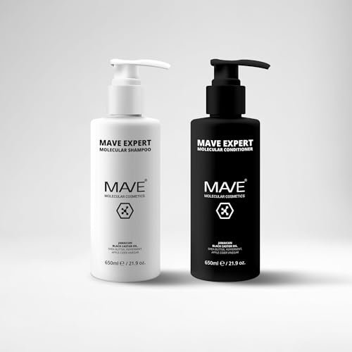 MAVE EXPERT – Stärkendes Shampoo & Conditioner (je 650 ml) | Regeneration & Feuchtigkeit | Haarwachstum, Kräftigung & Volumen | Für feines, trockenes & strapaziertes Haar | Sulfatfrei, ohne Parabene |