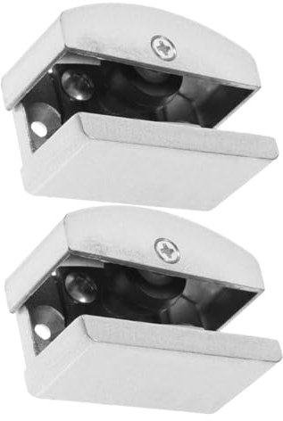 DECOMELODY 2 Stücke Zubehör Für Badezimmertüren Duschtürteil Schiebetürführung Für Die Dusche Schienenführung Für Glasduschtüren Untere Führung Für Glasduschtüren Aluminiumlegierung Silver