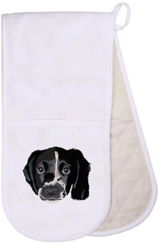 'Springer Spaniel Puppy' Double Oven Glove/Mitt (OG00053726)