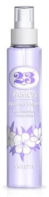 23 FAMOS Eau de Cologne – Parfum Doux & Solaire – 200 ml – Senteur Florale Apaisante – Pour Bébé, Femme et Homme (Violette)