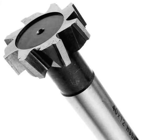HSS T-Nutfräser for Metall - Hochgeschwindigkeitsstahl-Fräser, 8-25 mm Durchmesser, 1-12 mm Dicke,(20 * 6 * 12 * 90mm)