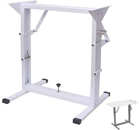 Adjustable RV Dinette Table Leg - Folding Stand with Lift Bar for Campers and Trailers - Universal Mobile Desk Base for Camping and Outdoor Living