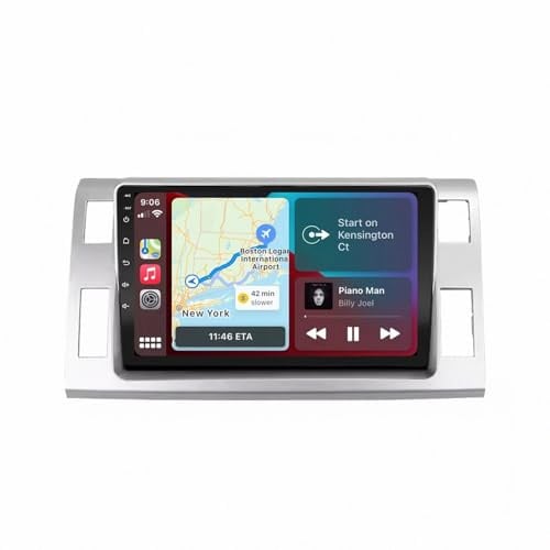 Car Multimedia Radio per Toyota VIOS/Yaris 2018-2021 Wireless Carplay Android Auto Stereo Auto Bluetooth Ips con Pantalla Táctil con Gps, 4 Nucleo 2G+32G