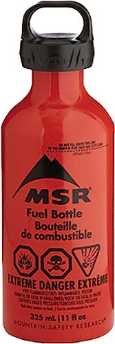 MSR 11oz Fuel Bottle. CRP Cap, Colour Red