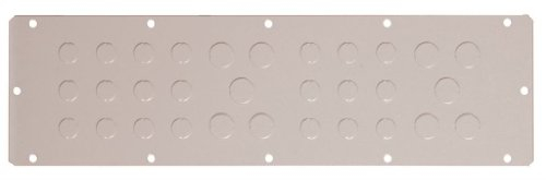 Eldon Schrank-Edelstahl – Deckel mit semitroqueles RAL7035