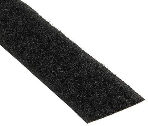 KLEBESHOP24 KLETTBAND ZUM NÄHEN | HAKENBAND ODER FLAUSCHBAND | Farbe, Breite & Länge wählbar/Flauschband, 20 mm x 25 m, schwarz