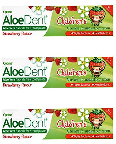 (3 Pack) - Aloe Dent - Childrens Toothpaste | 50ml | 3 Pack Bundle