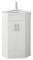 VeeBath BB.VTCW001 Linx Bathroom Cloakroom Corner Basin Vanity Cabinet Unit High Gloss Double Door Sink Furniture 500 x 470mm, White, 500x470