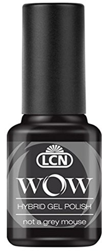 LCN WOW - Hybrid Gel Polish Nr. 21 not a grey mouse (8ml) (grau grey) - Gellack ohne Lichtgerät für bis zu 10 Tage perfekt lackierte Nägel