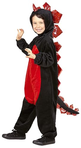 W WIDMANN MILANO Party Fashion - Kinderkostüm schwarzer Drache, Overall, Tierkostüm, Mittelalter, Faschingskostüme