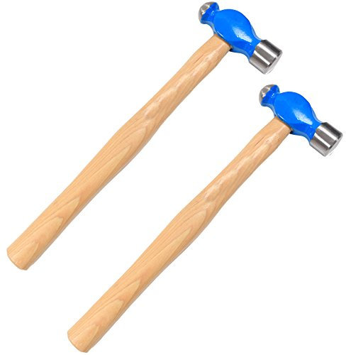 Professional 16oz Ball Pein Hammer with Hickory Wood Handle (Pack of 2)