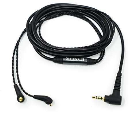Etymotic ER Series - Cavo bilanciato, 2,5 mm, colore: Nero