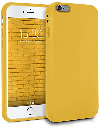 MyGadget Cover per iPhone 6 | 6s - Custodia Protettiva in Silicone Morbido – Case TPU Flessibile - Protezione Antiurto & Antigraffio - Giallo