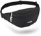 MOCOCITO Sac Banane de Randonnée Homme & Femme, 32x15x9cm avec Ceinture Ajustable 120cm, Tissu Imperméable, Idéal pour Sport et Voyage