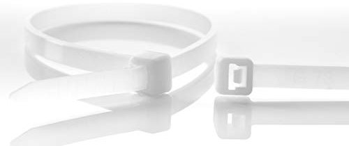 Colliers de Serrage Naturel, 250x4,8mm, 100 pièces