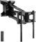 MOUNT-IT! Motorized Fireplace TV Wall Mount | Remote Control Electric Pull Down Mantel Mounting Bracket, Up to 77 Lbs Weight Capacity, Height Adjustable, Swivel, VESA 600x400 Compatible