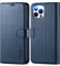 TUCCH Wallet Case for iPhone 12 Pro Max (6.7), PU Leather Folding Case with[RFID Blocking] Card Slots[Shockproof TPU] Viewing Stand, Magnetic Folio Cover Compatible with iPhone 12 Pro Max, Dark Blue
