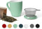 SECRET DE GOURMET Tisaniera Infusiera in Ceramica - Tazza Tisana con Infusore e Coperchio - Infusore tè Porcellana per Una Persona - 320 ml