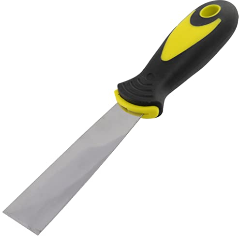 AERZETIX - Espátula de Pintura 30mm - Cuchillo para Revestimiento/Masilla - Espátula de mampostería - Raspador de Papel Pintado - Herramienta de Albañil/Yesero - Mango de plástico bimaterial - C46009