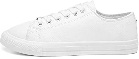 Lilley Polly Womens White Lace Up Casual Shoe - Size 3 UK - White