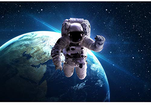 Fototapete Weltall Astronaut Vliestapete Kinderzimmer Tapete inkl. Kleister Größe 300 x 300 cm