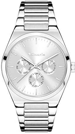 Tamaris Damen analog Quarz Uhr mit Edelstahl Armband TT-0090-MM