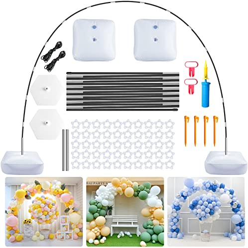 OBOVO Arco para Globos, Kit de Arco de Globo Reutilizable y Ajustable para Boda, Graduación, Cumpleaños, Suministros de Fiesta DIY, Decoraciones de Navidad, 2,7x3m