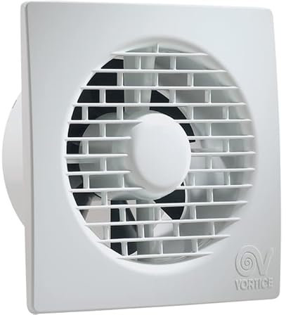 GASFRIGO - Vortice MF 100/4 11123 - Vortice punto filo extrapiatto aspiratore da bagno elicoidale da muro-Diametro Nominale Condotto (mm) 100