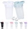 GAISHION Protein Shaker Flasche 300 ml Auslaufsicher, BPA Frei, Eiweiß Shaker für Supplement Shakes mit Sieb & Skala, Fitness Mixer für cremige Whey Proteinpulver Shakes,(Weiß+Blau(2PCS)