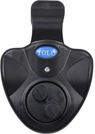 Tiardey 2 Stück Angeln Bissanzeiger Elektronischer Bissanzeiger Leuchtanzeige Swinger Vibration auf der mit LED-Leuchtanzeige