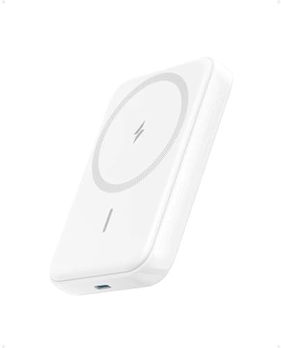Anker 321 MagGo Powerbank (PowerCore Magnetic 5K) White