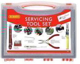 Hornby AG9164 Servicing Tool Set - Spare Parts and Train Accessories for Hornby OO Gauge Model Railway Sets, Coupling and Modelling Tools - Includes Screwdriver, Scale 1:76