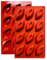 1 Moule en Silicone,1 Mini Moule Coque avec Revêtement Antiadhésif, Moule en Silicone Pâtisserie pour Muffins,Brownies,Gâteaux,Pudding,Glaçons,Gelée,Quiches (29x17cm) – 12 cavités