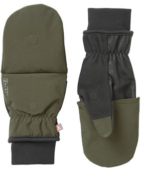 SEALSKINZ Winddichte Handschuhe für kaltes Wetter, wandelbar, Olivgrün, Größe L, olivgrün, 90