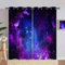 ANHOPE Weltraum Lila Galaxie Nebel Verdunklungsvorhänge mit Ösen Blickdichte Gardinen Thermo Vorhänge Blackout Curtain Kinder Jungen Mädchen Wohnzimmer Schlafzimmer Vorhang 2er Set H 245 x B 200 cm