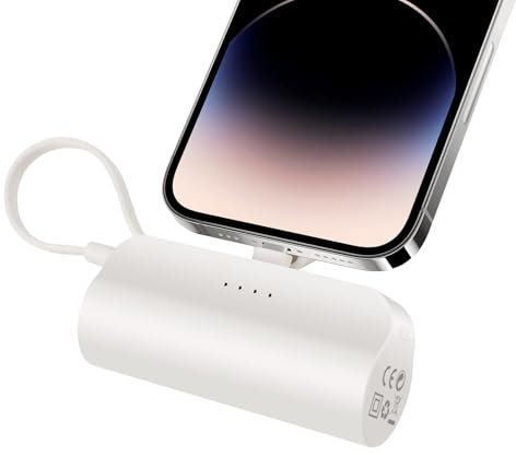 SI Mini Power Bank 4500mAh, 10W Bateria Portatil, Batería Externa para Movil, Compatible con iPhone 14/14 Pro/13/12/11/XR/X/8/7/6 etc.