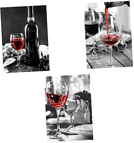 Ciieeo Peinture Murale Unique Sur Verre À Vin Rouge Décoration Dintérieur Tableau Décoratif