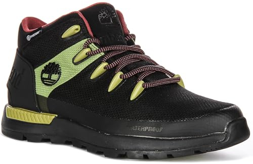 Timberland A6CRB Herren Sprint Trekker Mid Wp Sneaker Stiefeletten, Schwarz/Grün, 42 EU