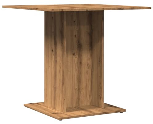 vidaXL Esstisch, Küchentisch Pflegeleicht, Tisch für Esszimmer Küche, Esszimmertisch Speisetisch, Artisan-Eiche 80x80x75cm Holzwerkstoff